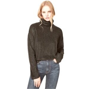 Reformation Jeans Charcoal Pullover Turtleneck Sweater Size S